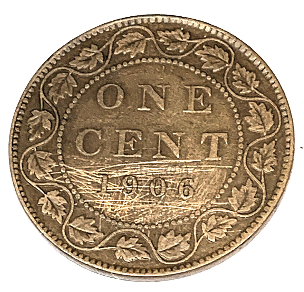 # C8487      CANADA     COIN,     LARGE CENT   1906