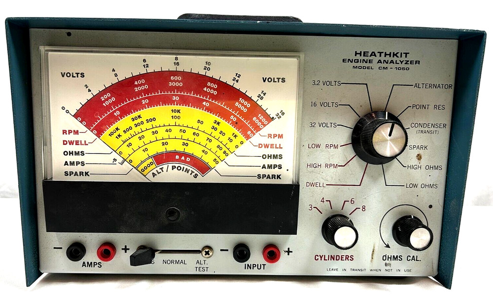Vintage HEATHKIT ENGINE ANALYZER Model CM-1050 ~ Untested ~ Sold AS IS       T63