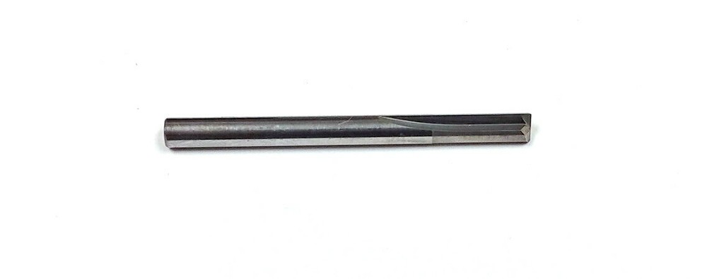 #22 (.157") Carbide Drill Straight Flute Flat Bottom Radius .0075" MF00321132