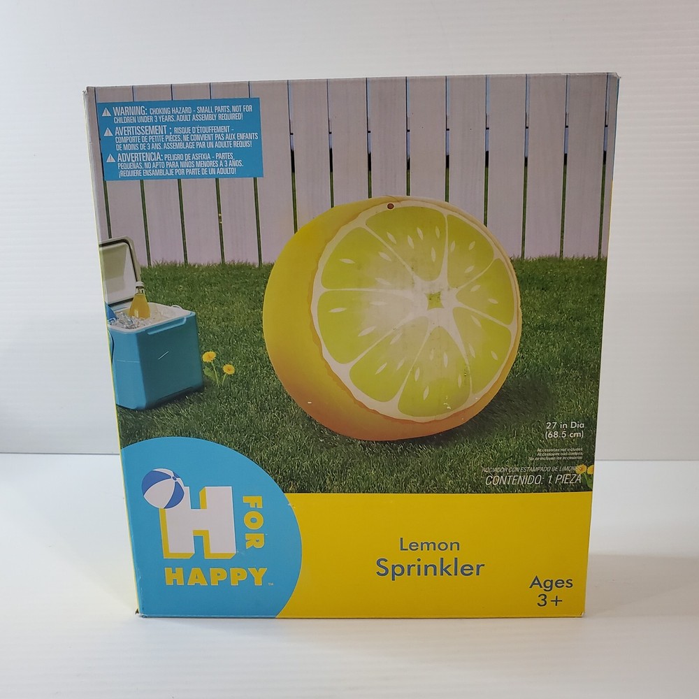 Happy For Inflatable Lemon Sprinkler Durable Summer Fun Game Backyard Cooling