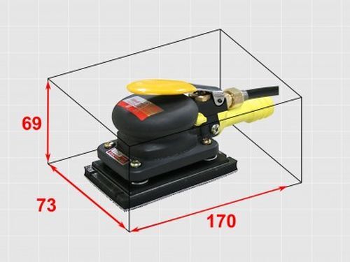 COMPACT TOOLS 813CD Orbital Sander Dust collection Hook and Pile pad Japan