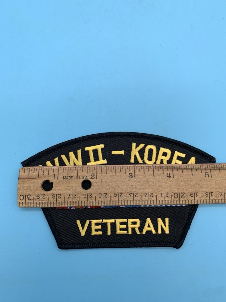 WWII - KOREA VETERAN embroidered Patch.