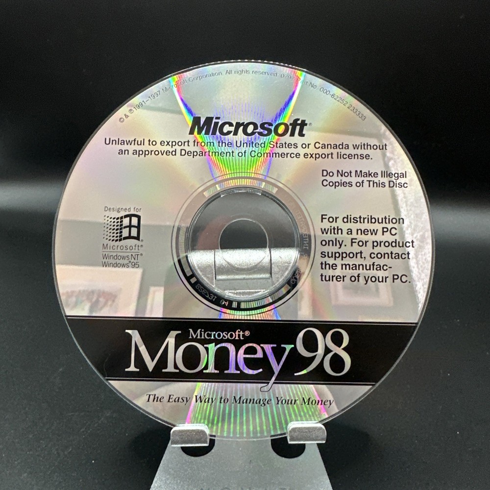MICROSOFT MONEY 98 CDROM ONLY