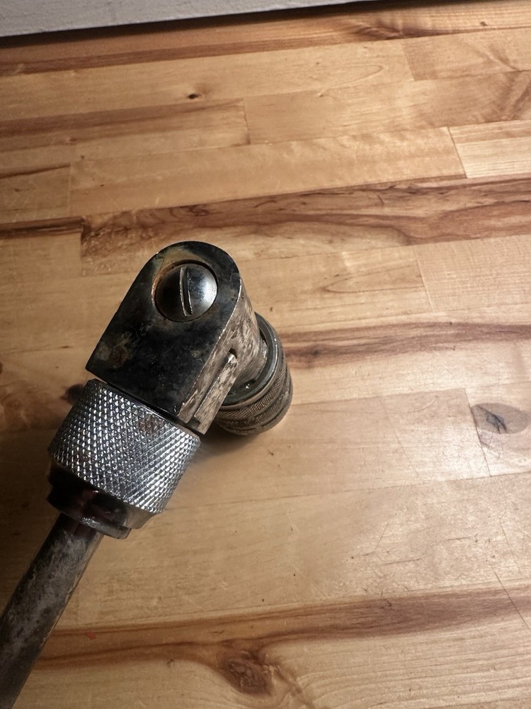 Vintage Great Neck Wood Handle WORKING Drill Ratcheting Hand Drill No Bits