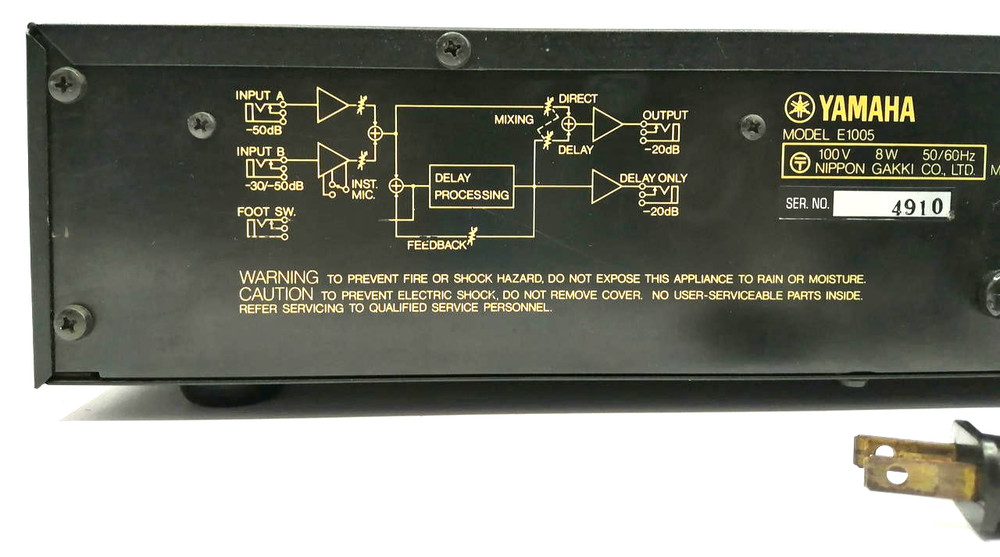 YAMAHA Analog Delay Guitar Effect Rack Unit AC100V