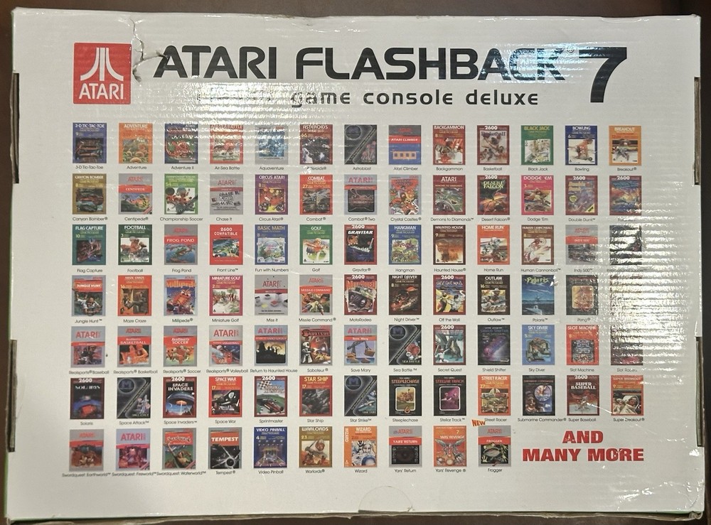 Atari Flashback 7 Classic Game Console Deluxe 101 Games EUC no manual