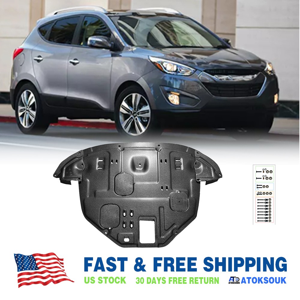 Thick Engine Splash Shield For Hyundai Tucson 2010-2015 Front Engine Guard Hard