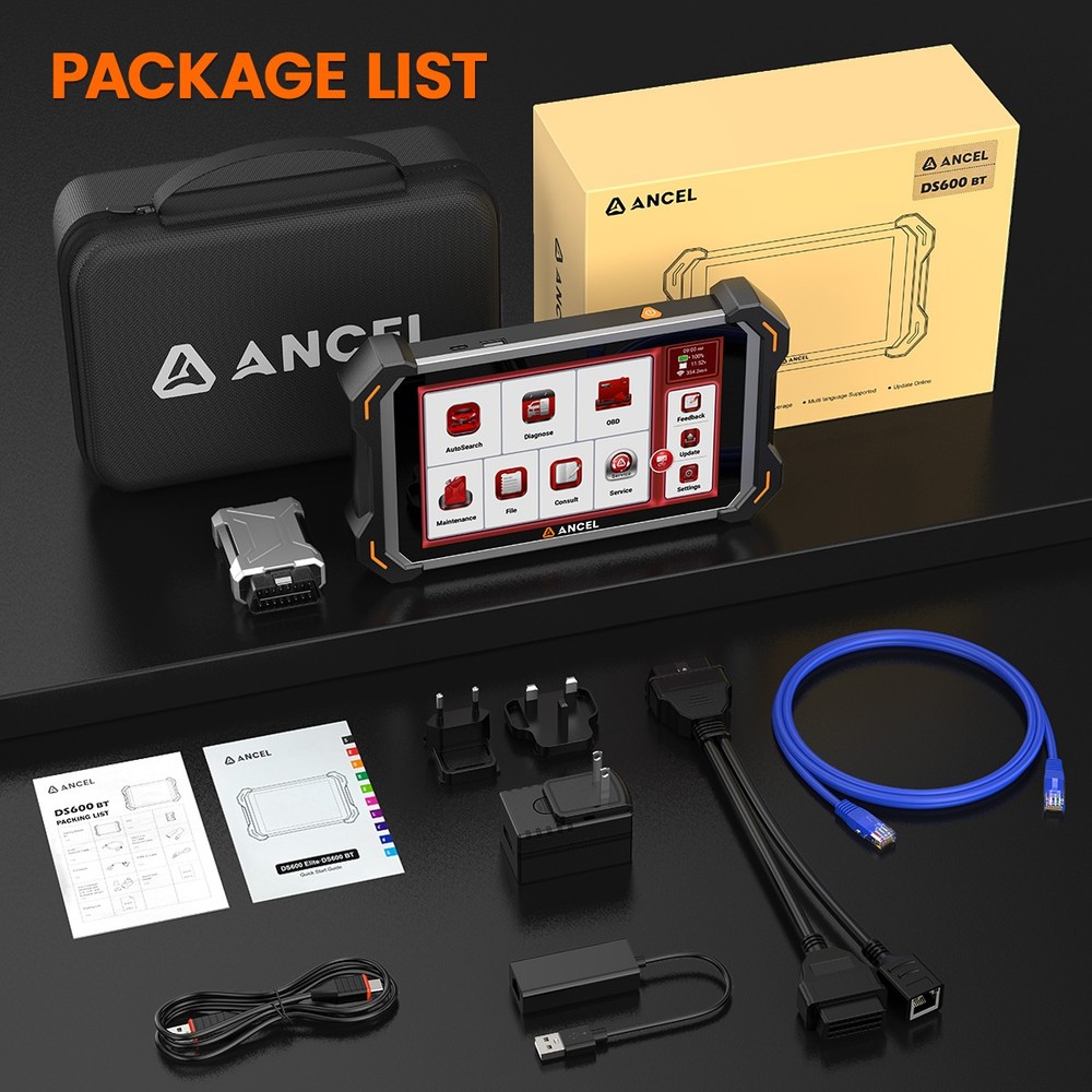 ANCEL DS600BT All System Bidirectional OBD2 Diagnostic Scanner Tool ECU Coding
