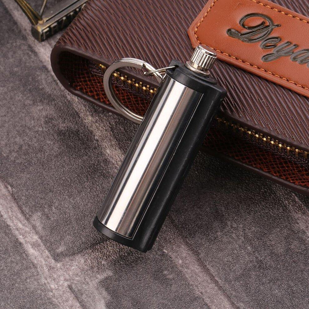 2Pcs Permanent Match Keychain Emergency Lighter Survival Tools Waterproof -