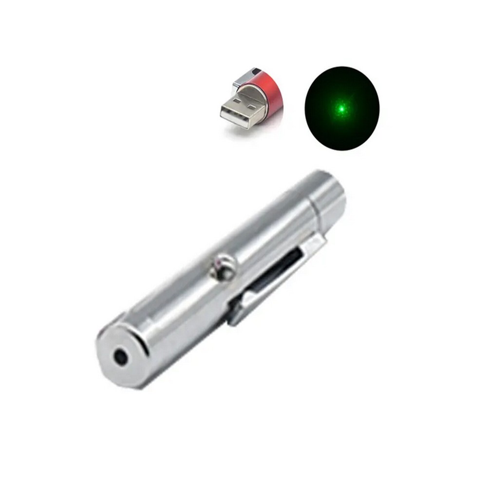 USB Charging Port Portable Laser Module Green Light Single Point For Teaching