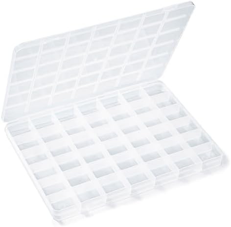 Plastic Bead Organizer Storage Box With Dividers