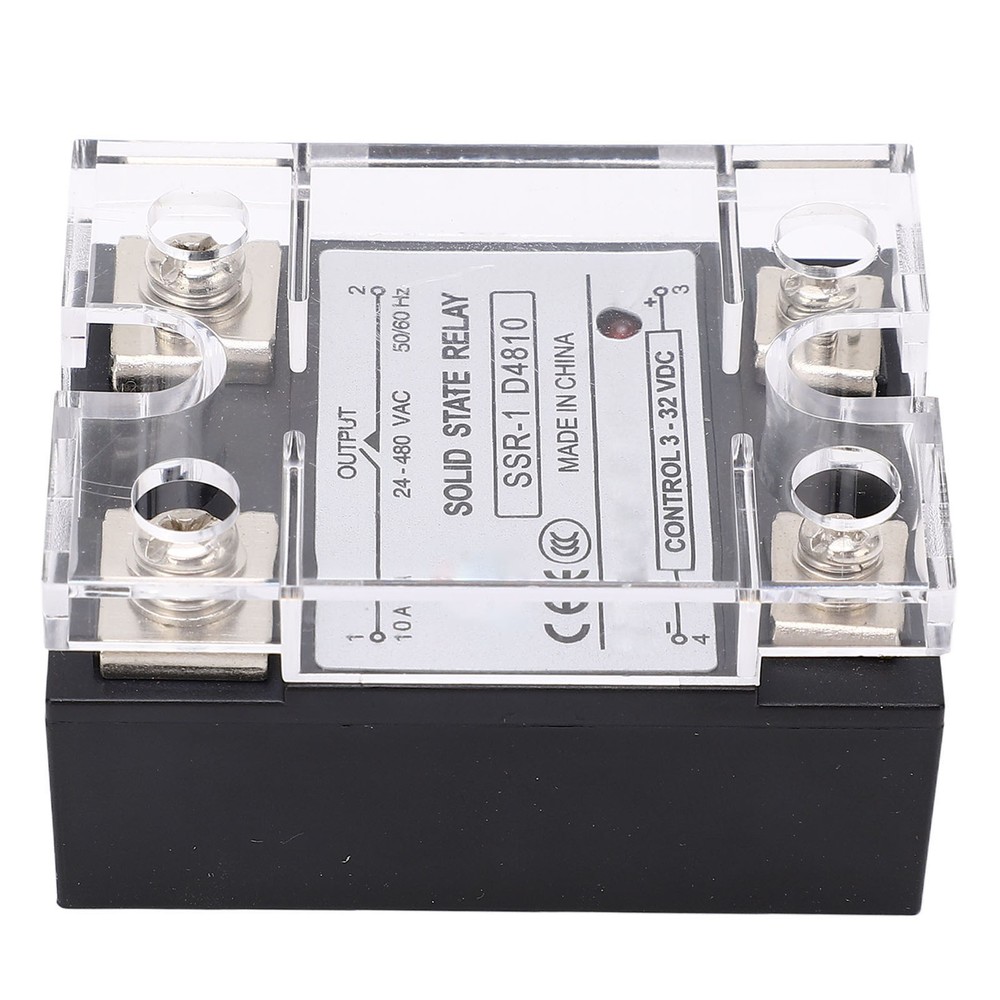 10A Solid State Relay DC Control Semiconductor Relay Module 24-480VAC Part