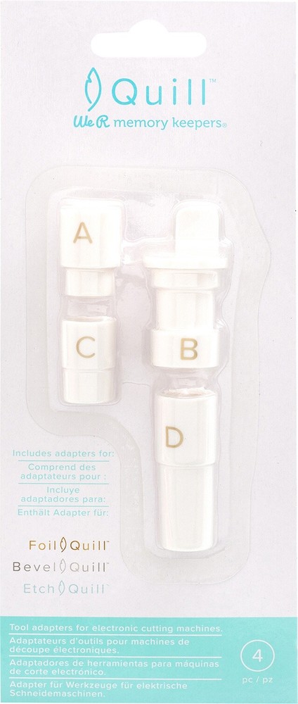 We R Memory Keepers Quill Tool Pen Adapters 4/Pkg-