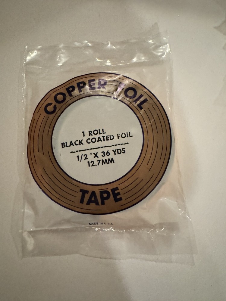 1/2" EDCO Black Back 1.0 mil Foil Tape