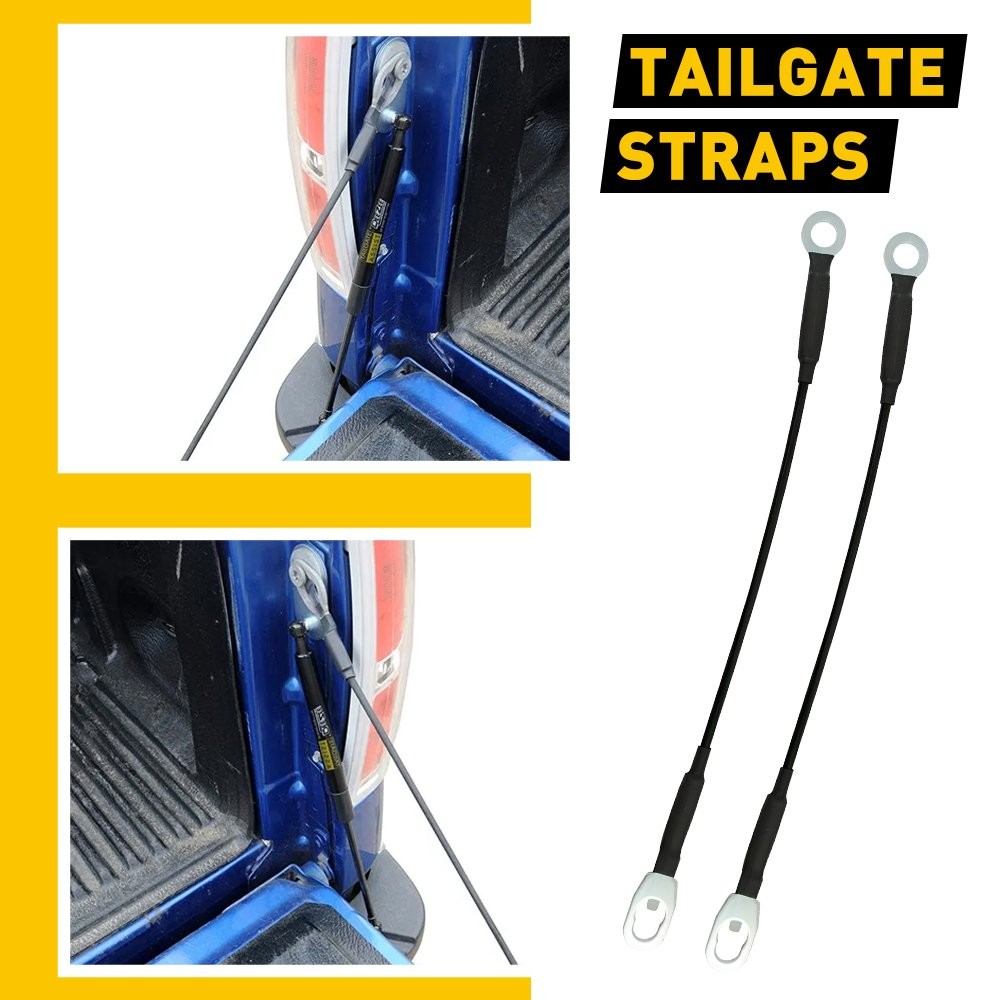 2pcs Tailgate Cable Strap Left Right For 1998-2004 Nissan Frontier 904608B400