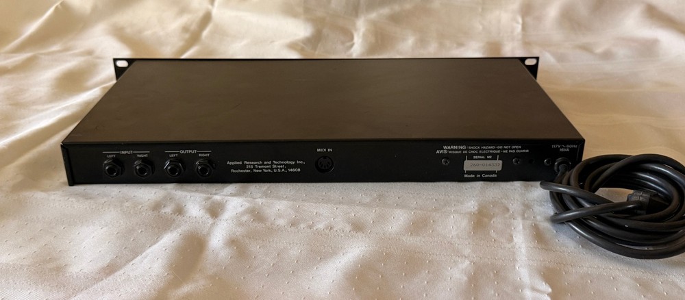 ART Pro Verb MIDI Effects Rack Processor 1U Powers On