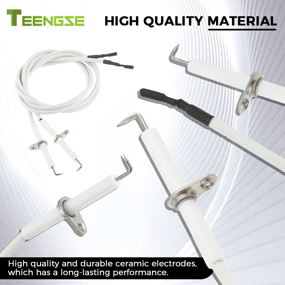 TEENGSE Igniter Ceramic Electrode, 2PCS Electrode white