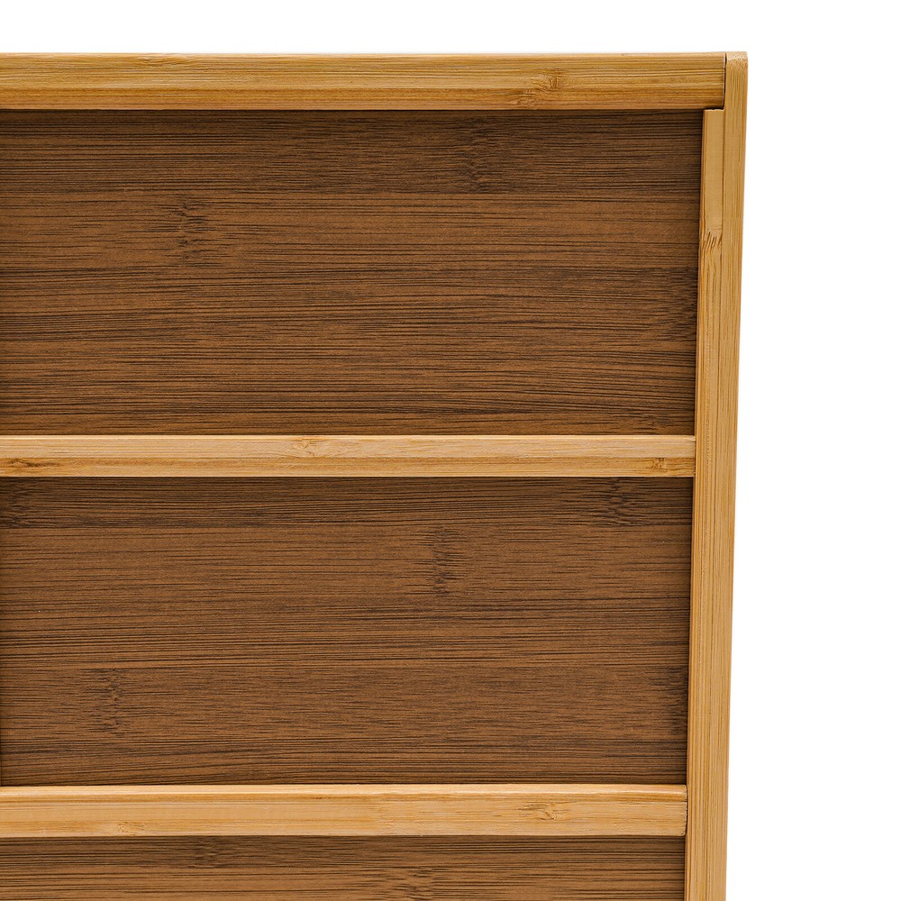 Kitchen Pantry Sideboard Bamboo Storage Cabinet Buffet Pantry with Doors &Drawer