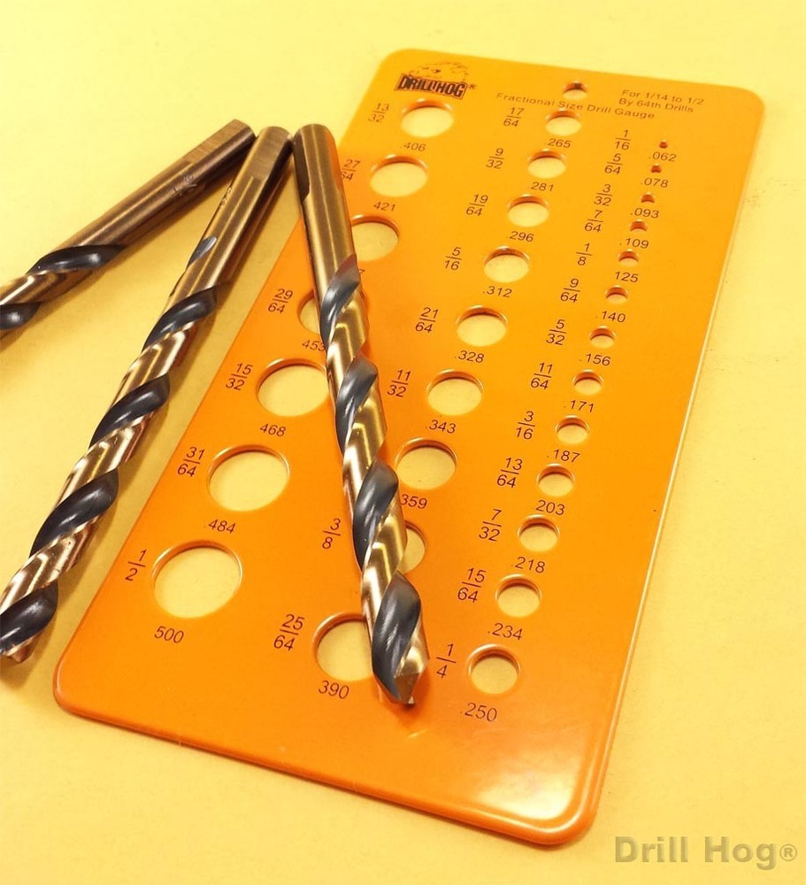 Drill Bit Gauge Measure Drill Bits Drill Gauge Hole Size Checker Tool DrillHog®