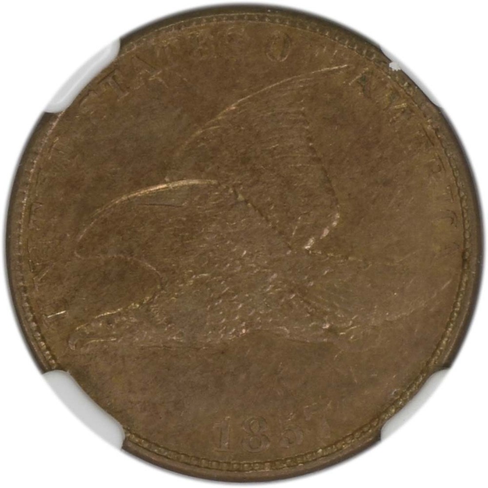 1857 Flying Eagle Cent AU58 NGC