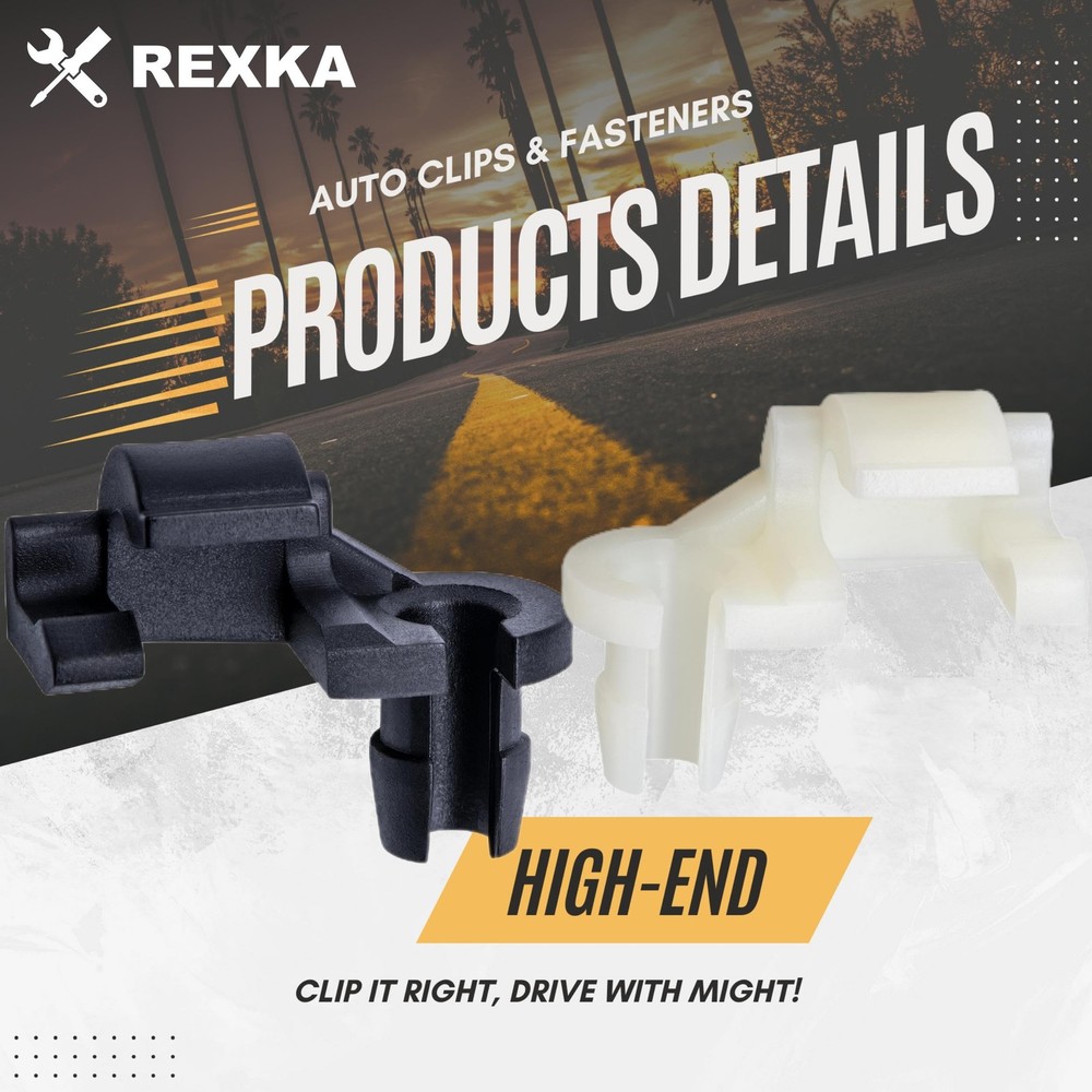 Rexka 5 Sets Door Handle Lock Rod Hood Latch Locking Push One Size, 5