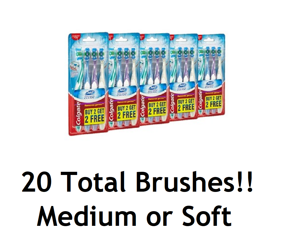 Colgate 360 Adult Toothbrush (Soft | Extra Soft | Medium)