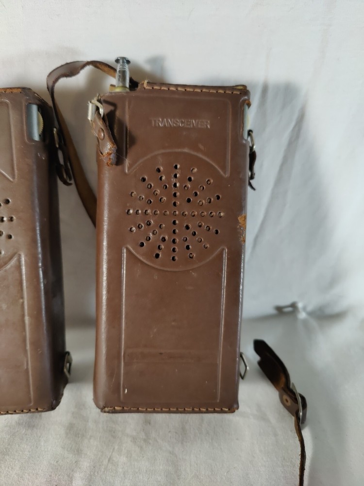 Pair Of 1960’s Transceiver Stellar Nine Transistors Model WT-6 UNTESTED