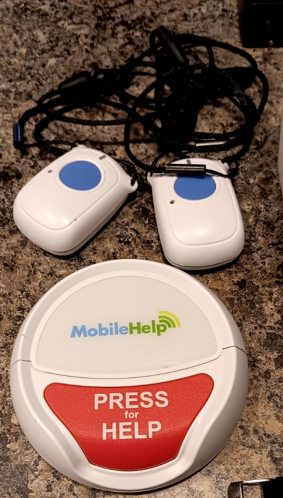 Mobile Help Senior Citizen Emergency Or Fall Device System with Watch & Button