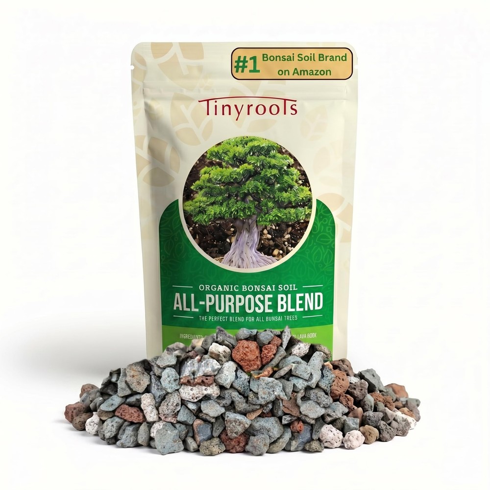 Bonsai Soil Mix by Tinyroots - All Purpose Ready 2.25 Quarts