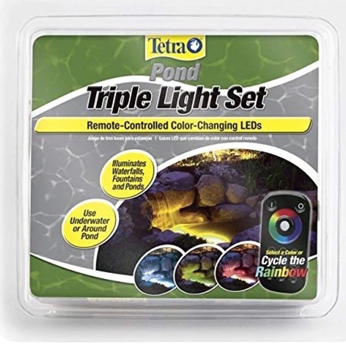 TetraPond Remote-Controlled Color Changing Triple LED Light Set