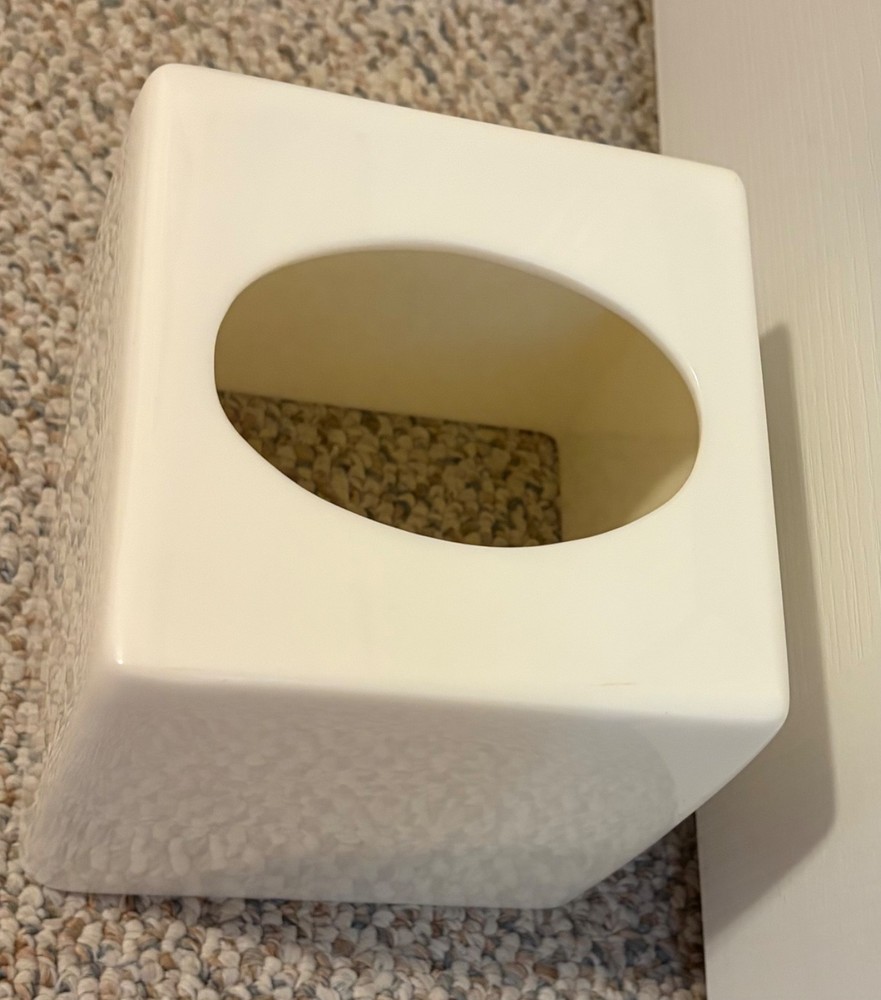 Thomas O'Brien Tissue Box Cover 2005 White