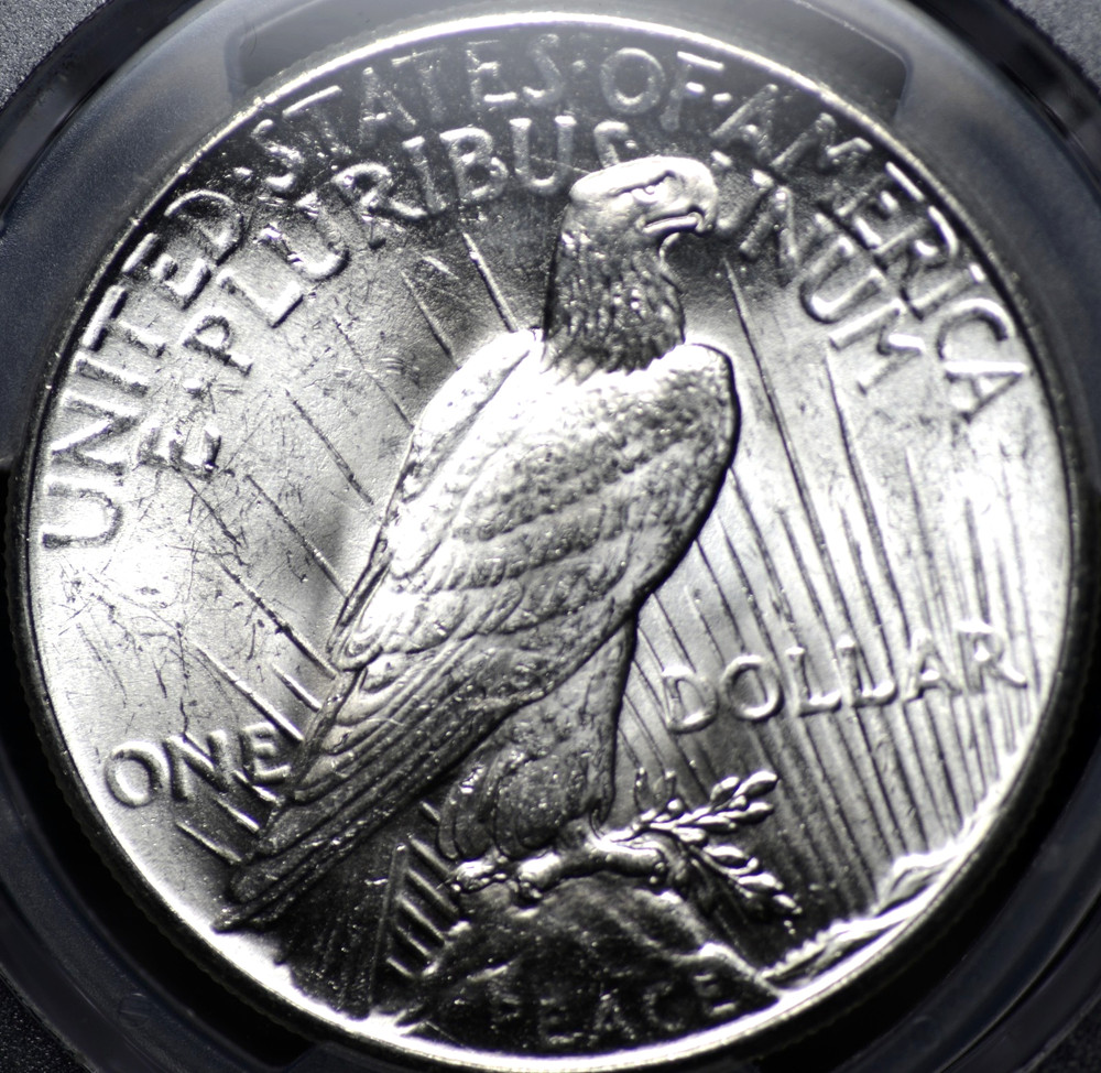 1925 PEACE DOLLAR PCGS MS 63 EXCELLENT STRIKE, LUSTER, AND SURFACE QUALITY FOR