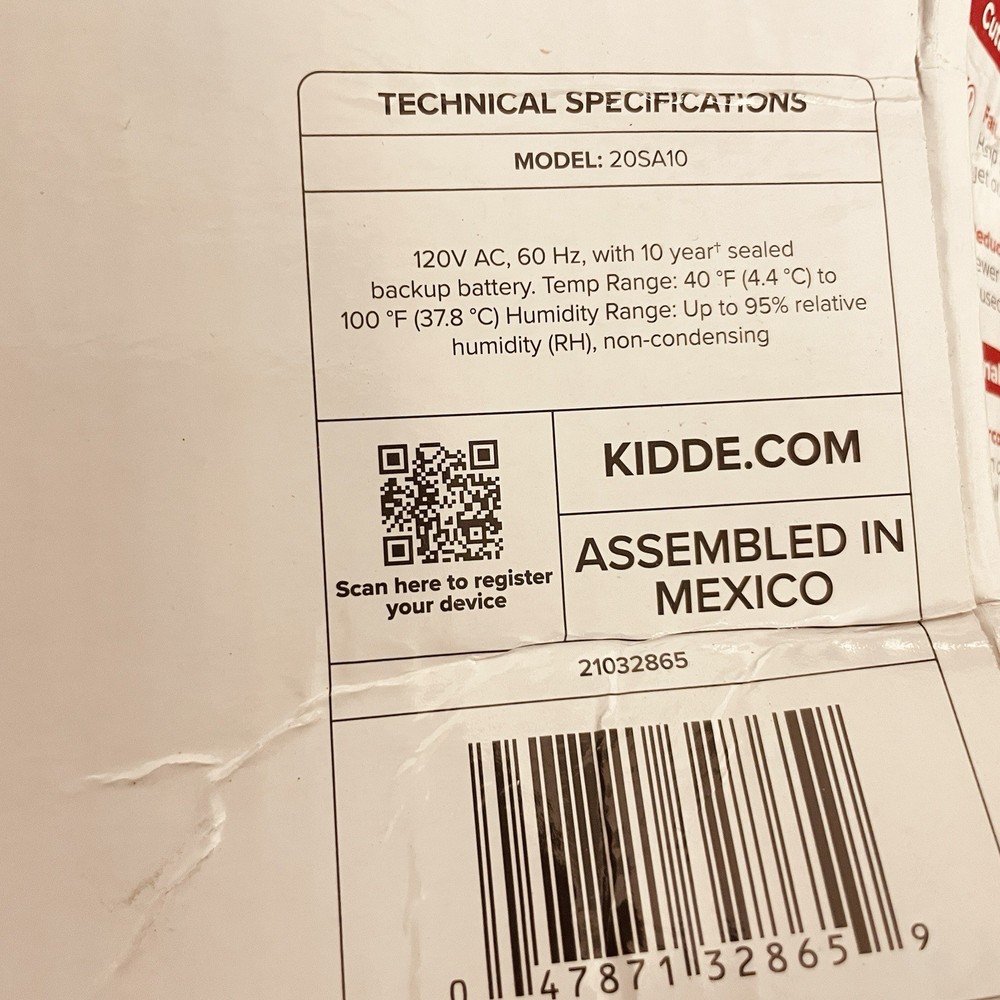 Kidde Hardwired Interconnected Smoke Detector w/Photoelectric Sensor 4 Pack