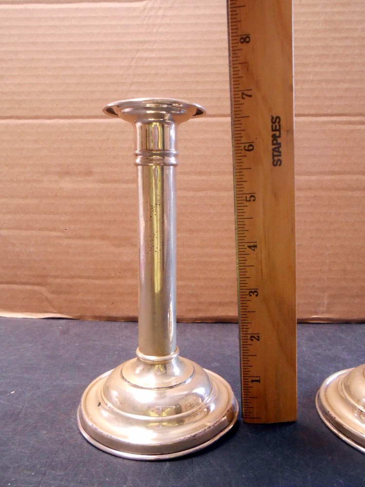 Vintage Gorham Sterling Silver Holloware Pattern A2551 Candlesticks