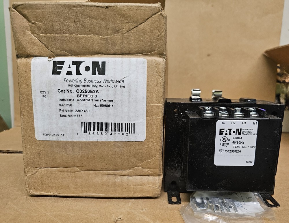 EATON C0250E2A INDUSTRIAL CONTROL TRANSFORMER