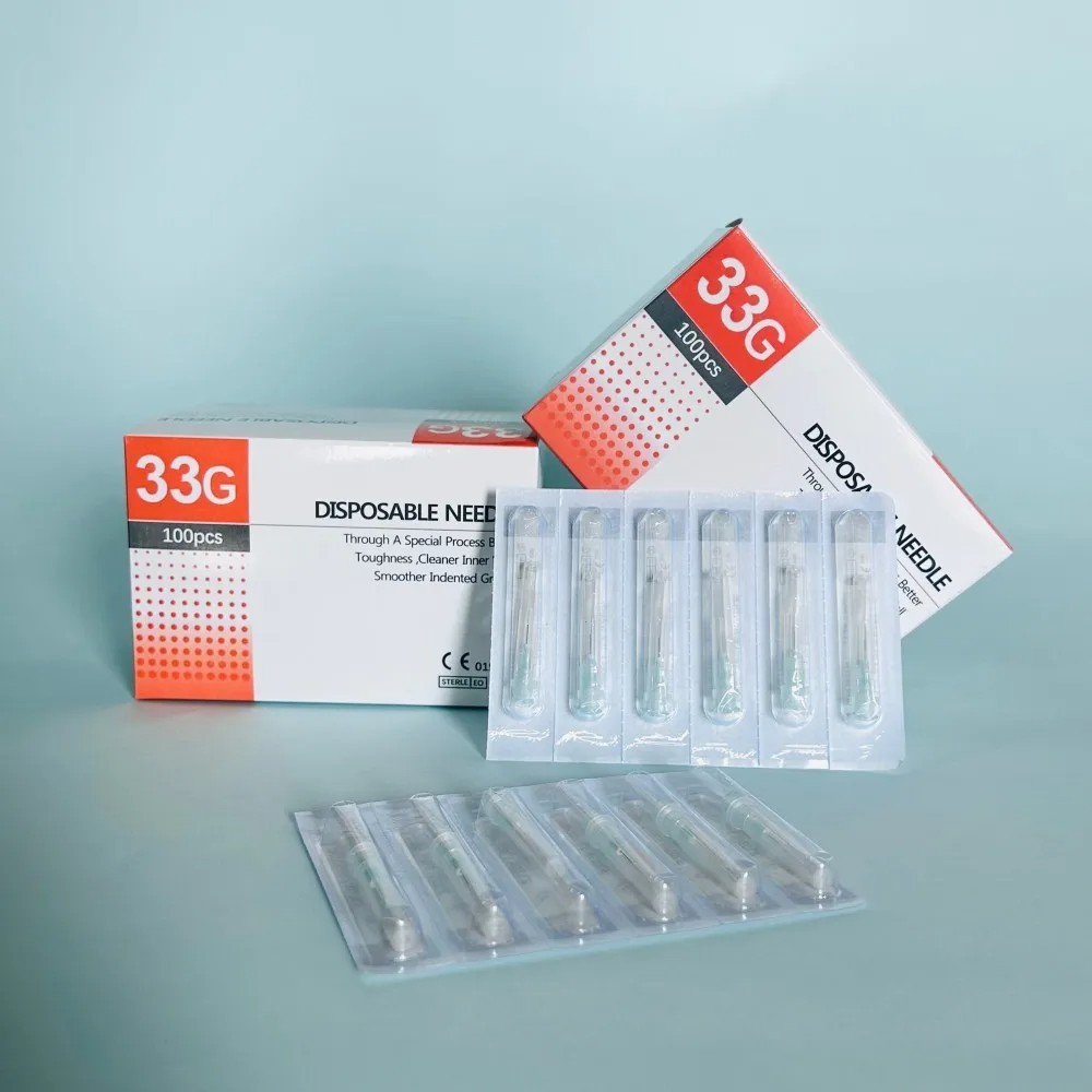 100Pcs Tattoo Needle Micro Needles 33G Disposable Sterile Injection-Needle