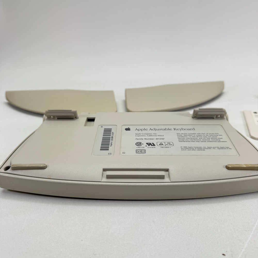 Vintage Apple Mac Adjustable Keyboard M1242 + Numeric Keypad & Disk Ergonomic