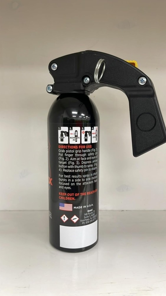 Self-Defense Pepper Gel with Pull Pin & 25ft Range – Maximum Strength Protection