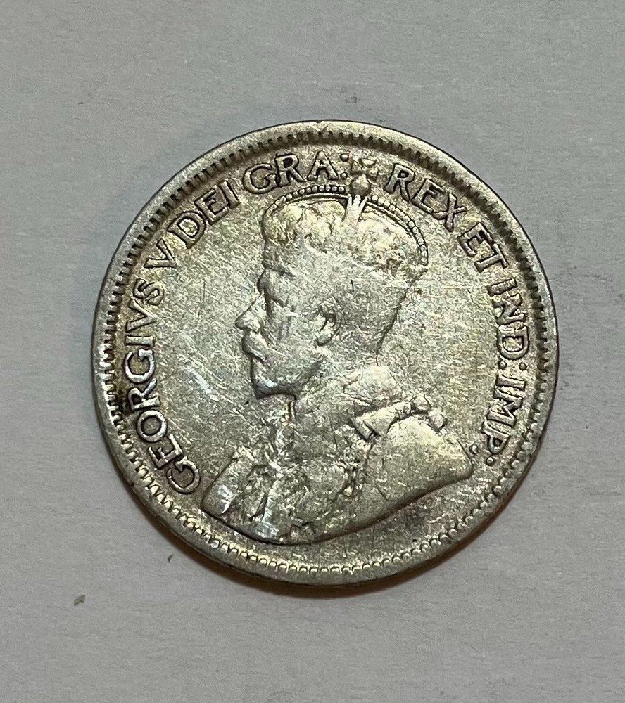 1917 Canada Silver 10 Cents