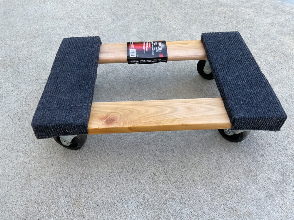 Mini Carpeted Mover's Dolly -   18” x 12”