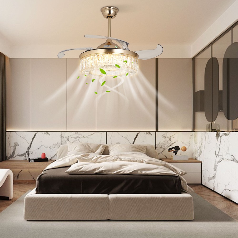 LED Ceiling Fan Ceiling Fan with Remote, Adjustable LED Ceiling Light Fan NEW��
