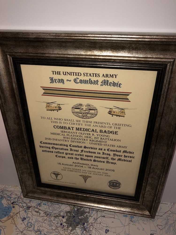 COMBAT MEDIC / CMB - IRAQI FREEDOM (COMMEMORATIVE ISSUE CERTIFICATE)