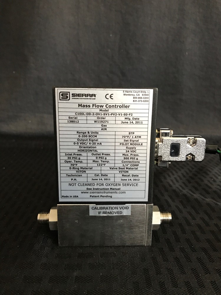 Smart-Trek 2 Series 100 High Performance Digital Gas Mass Flow Controller