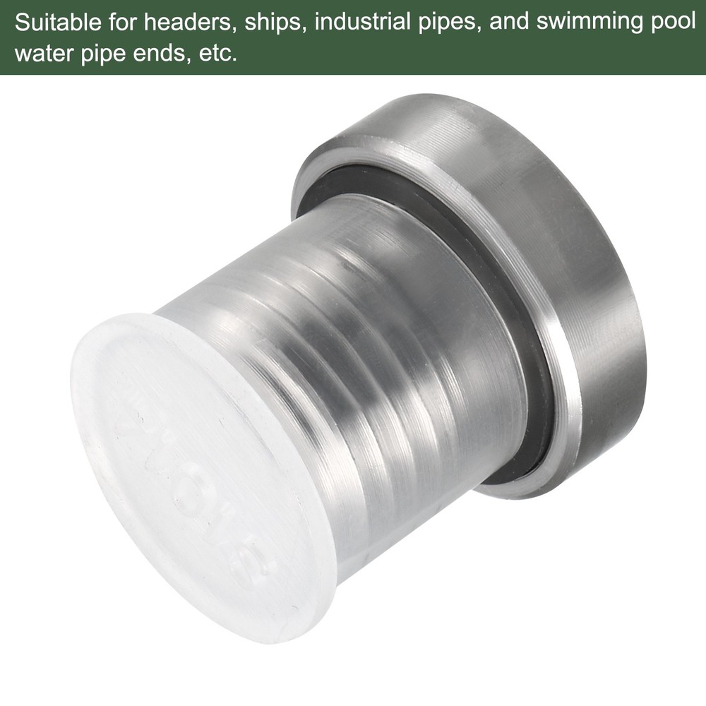 M14 x 1.5 Stainless Steel Internal Hex Head Socket Pipe Fitting (Silver)