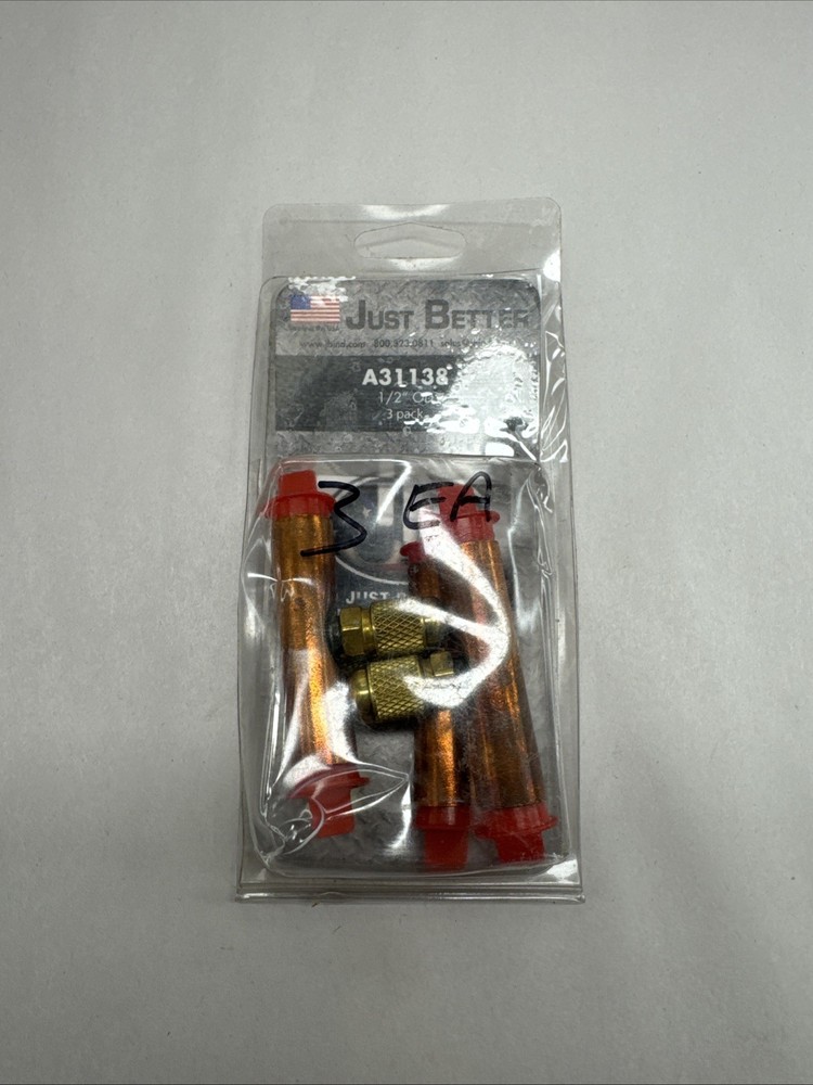 JB JUST BETTER A31138 ACCESS VALVE 1/2" OD "3 pack"