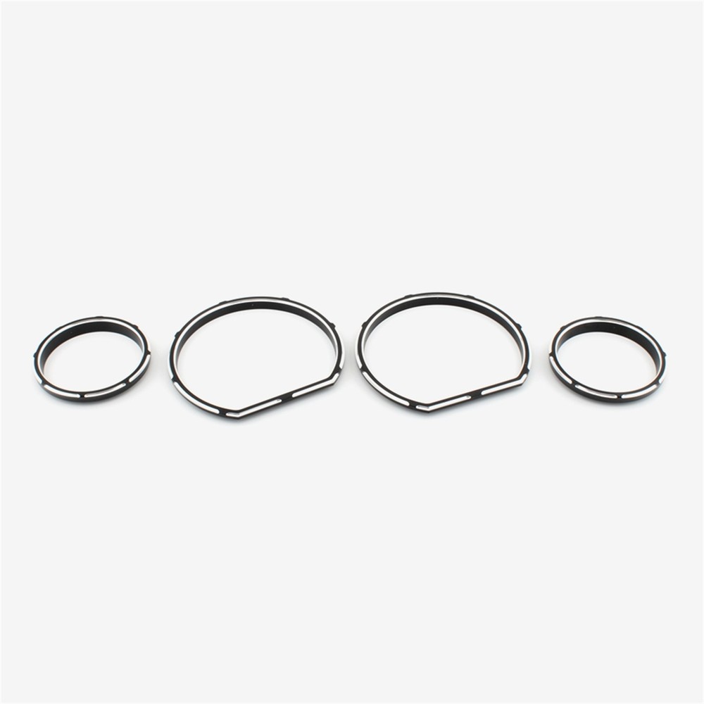 Black White Instrument Panel Bezel For Harley Electra Glide Tri Glide 2014+