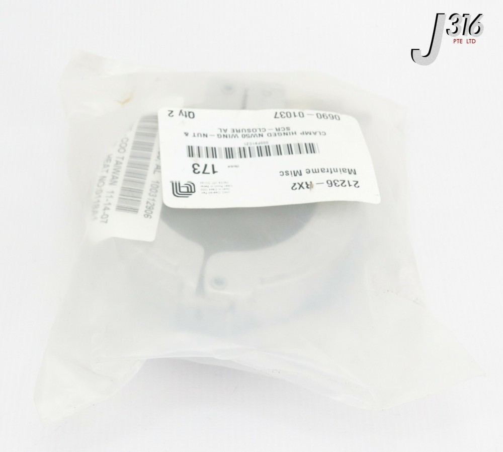 18987 APPLIED MATERIALS CLAMP HINGED NW50 WING-NUT 0690-01037