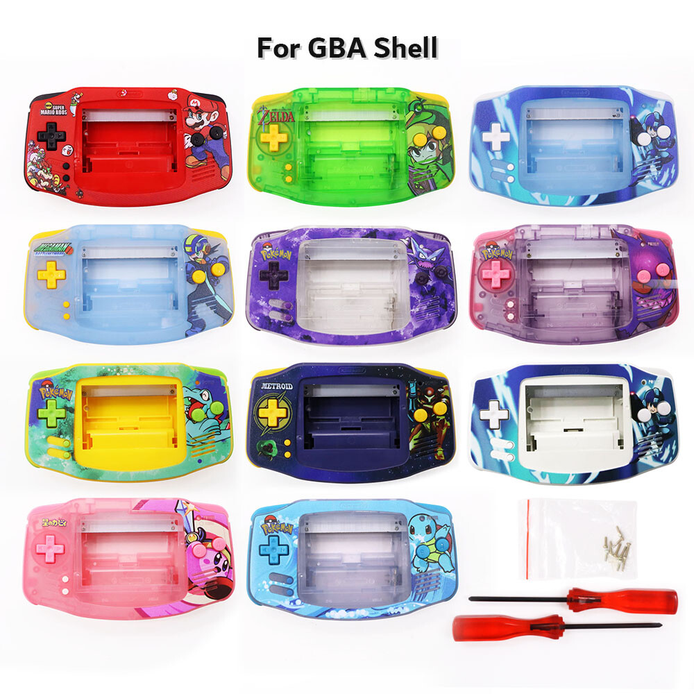 NEW Customized UV Printed Full Housing Shell Case Complete Kit for Nintendo GBA