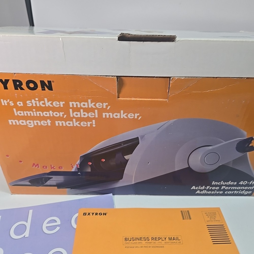 Xyron Model 900 Laminator Laminating Sticker Making Machine Label