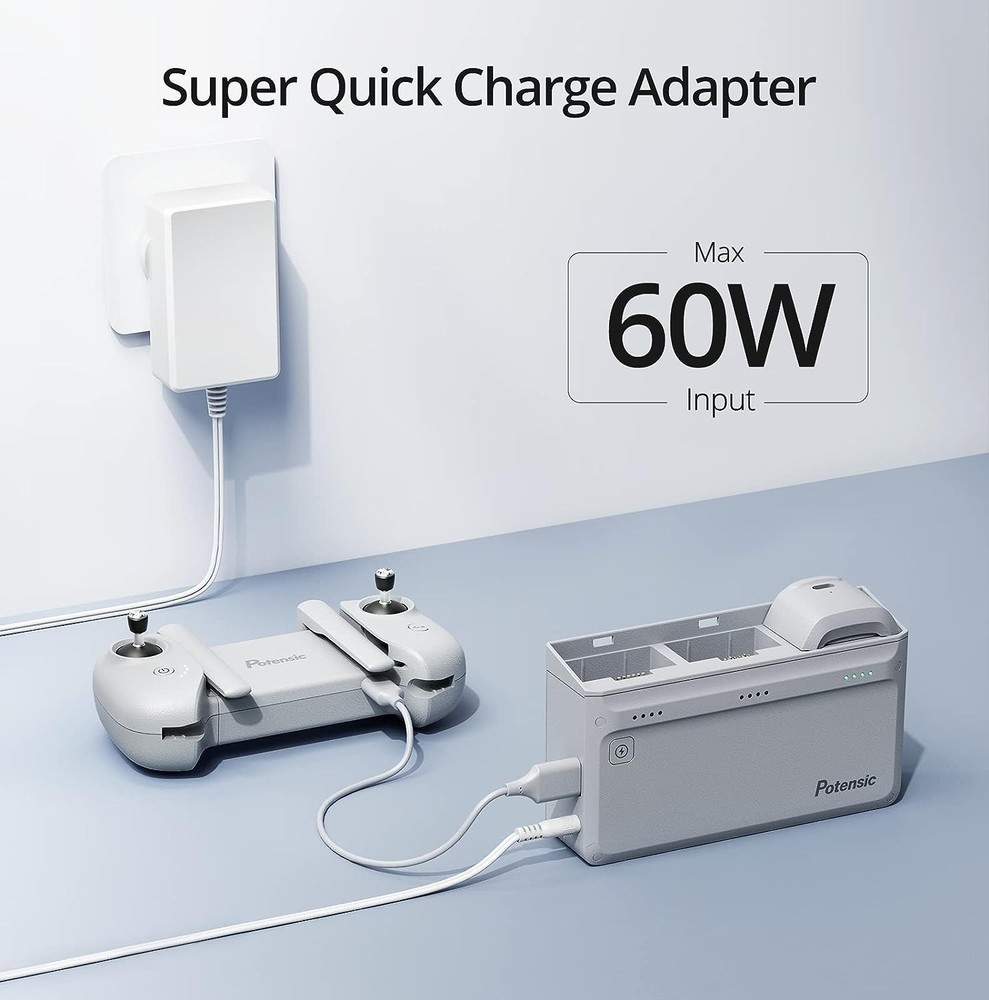 Potensic Atom SE Parallel Charging Hub Battery Super Quick Charge Adapter Pack
